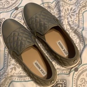 Steve Madden Olive Green slip on Sneakers